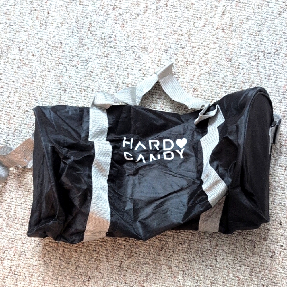 Hard Candy Black and Gray Duffel Bag